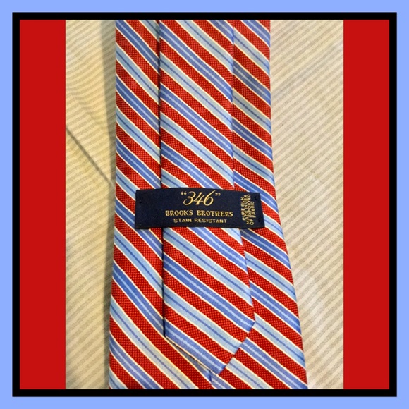 Brooks Brothers ribbon candy stripe woven silk tie - Picture 5 of 5